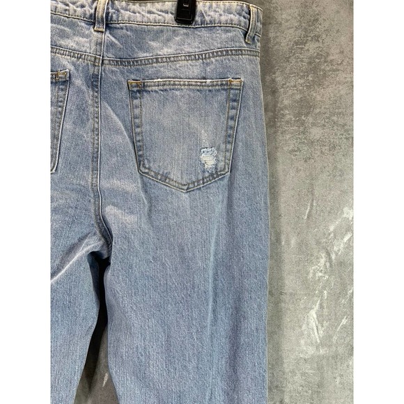 And Now This Women's Pryer Distressed Raw-Hem Denim Jeans SZ 31 - Picture 4 of 12